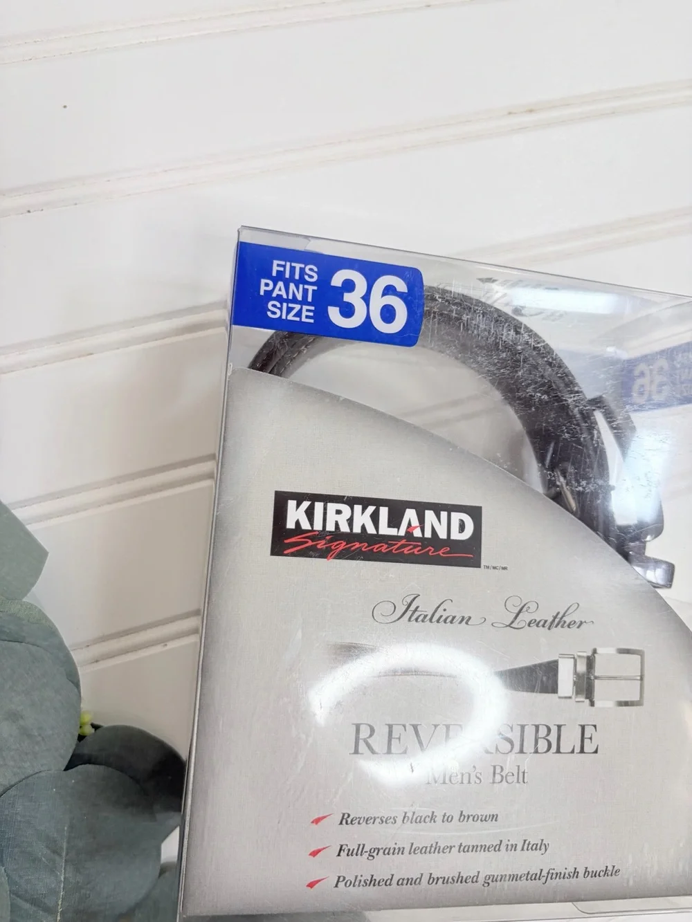 Kirkland Italian Leather Reversible Belt